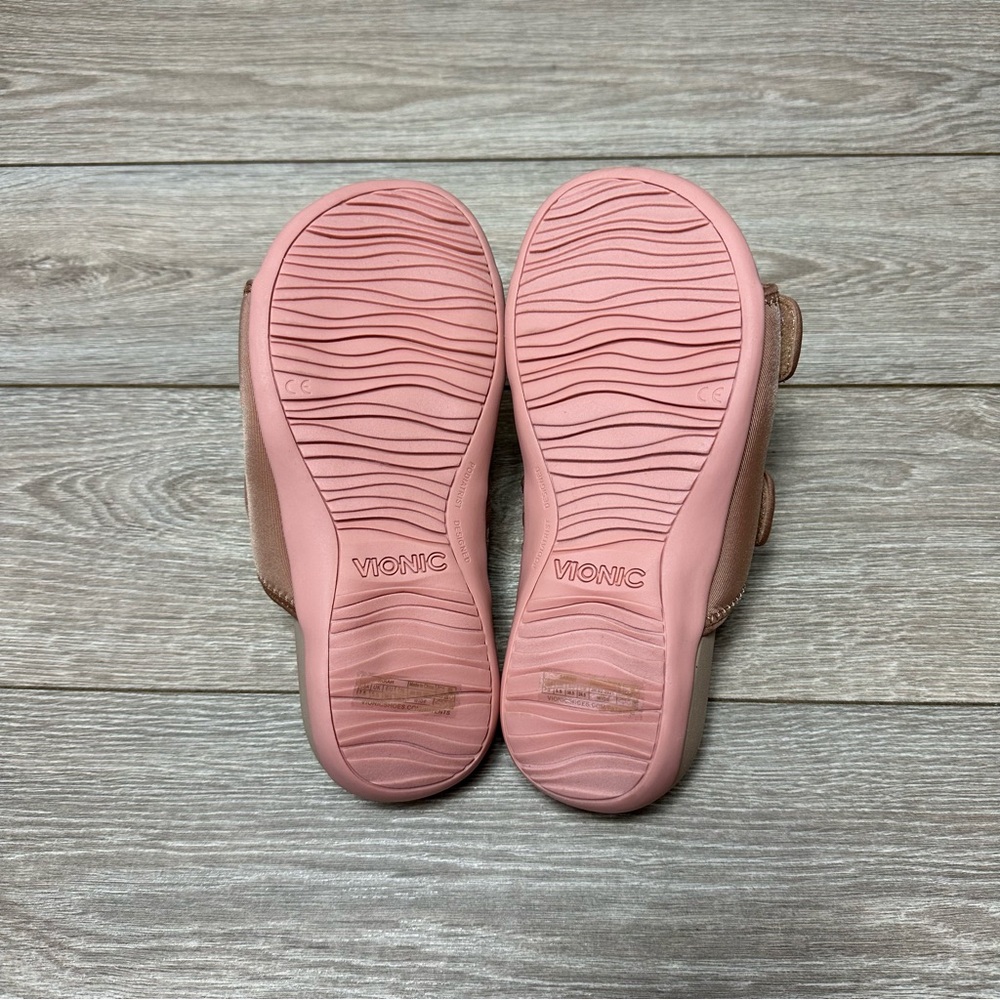 Vionic Sarah Macaroon Pink Hook & Loop Strap Casual Comfort Slide Sandal Sz 7.5 - Picture 10 of 10